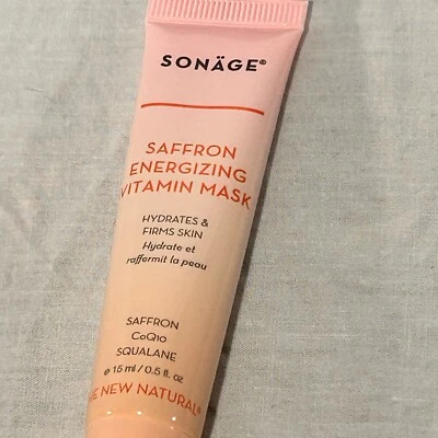 Sonage Saffron Energizing Vitamin Mask - Travel Size 0.5oz/15ml NO BOX Sealed - Image 1 of 4