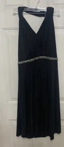 Dress barn Women’s Halter Dress Size 12 Black Retail 80.00 - Picture 1 of 3