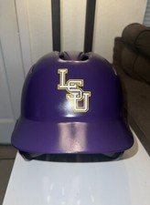 LSU TIGERS BASEBALL BATTING HELMET Purple Demarini