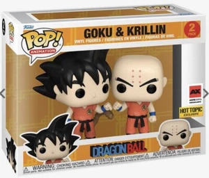 PAQUETE DE 2 FUNKO POP GOKU & KRILLIN DRAGÃN BALL Z NUEVO HOT TOPIC EXCLUSIVO 2022 EXPO - Imagen 1 de 1