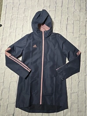 Adidas Trio Parka Purple Soccer Jacket - Womens Size Small HF8393 - Image 1 of 4