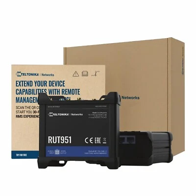 Teltonika RUT951 I LTE WiFi Cellular Router - 4G LTE (CAT 4) TELRUT951A00800 - Image 1 of 4