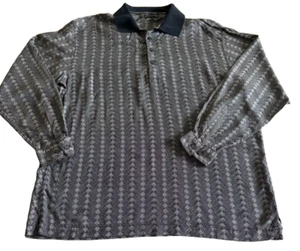 Riscatto Herren Poloshirt Large schwarz und grau Langarm - Bild 1 von 7