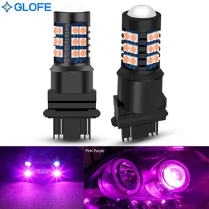 Bombillas LED GLOFE 2 piezas 3156 3157 rosa púrpura brillante SMD 3030 luz de señal de giro DRL - Imagen 1 de 11