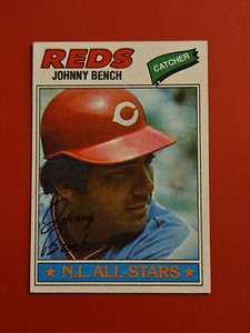 ⚾️ 1977 Topps Johnny Bench Cincinnati Reds #70 Baseball Card