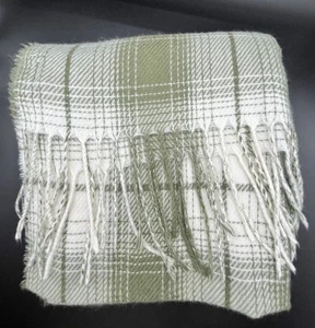 Steve Madden Soft Plaid Scarf/Wrap/Shawl with Fringe 72" x 21" Preppy/Old Money - Picture 1 of 5