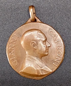 MEDAGLIA REGIA AERONAUTICA GIANNI CAPRONI VENTENNALE 1915 1935 AVIAZIONE - Foto 1 di 2