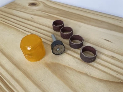 Cabezales de lijado de lijado de lijado de repuesto Pedi Paws, cubierta de tapa y varilla de vástago - Piezas de repuesto Foto 1 de 4