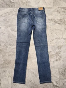 True Religion Halle Mid rise Super Skinny Kids Denim Jeans Size 10 Girls Blue - Picture 1 of 7