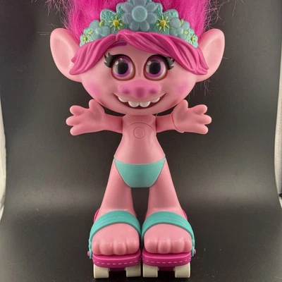 Muñeca de amapola interactiva de baile Trolls World Tour y cabello en movimiento DreamWorks funciona Foto 1 de 4
