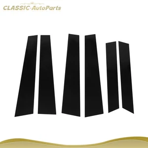 Juego de 6 postes de pilar negros para piano molduras de puerta para Honda CRV 2007-2011 - Imagen 1 de 7