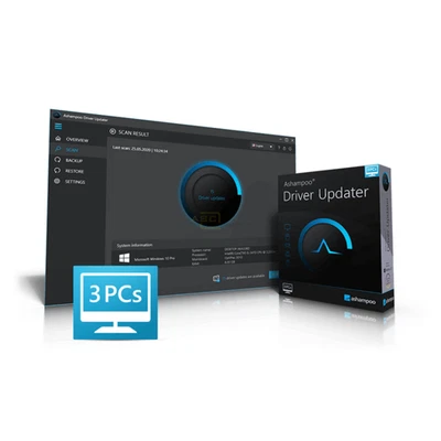 Ashampoo Driver Updater | 3 Windows 10/11 PCs | 1 Jahr | ESD-Key per eMail - Bild 1 von 4