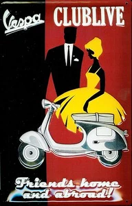 Vespa Clublive embossed steel sign 300mm x 200mm - Picture 1 of 1