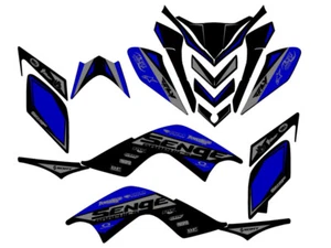 2009-2012 RAPTOR 700 BINARY Blue Senge Graphics Kit Compatible with Yamaha - Picture 1 of 7