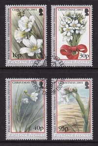 FALKLAND ISLANDS 2003 QEII Xmas Pale Maiden set of 4 SG 976-979 Used (CV £12) - Picture 1 of 1