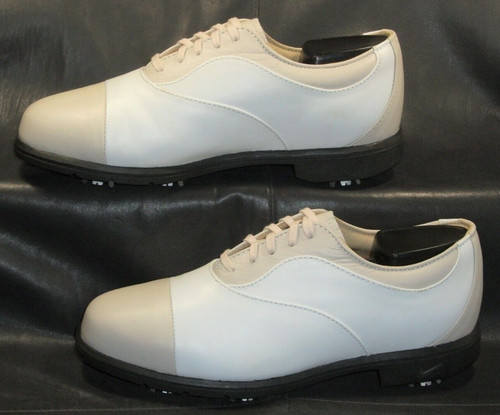Scarpe da golf Oxford Nike Golf Air Verdana da donna in pelle bianca beige taglia US 6