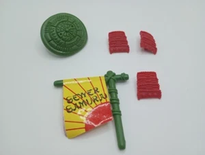 ---1990 TMNT Sewer Samurai Leo accessories + armor pads - Picture 1 of 2