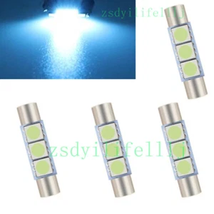4x For Cadillac ATS 2013-2019 Car Sun Visor Cover Led Light Lamp Ice blue Trim a - Picture 1 of 1