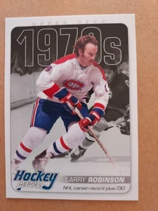 LARRY ROBINSON MONTREAL CANADIENS HOCKEY HEROES HH34 2012-13 UPPER DECK - Picture 1 of 2
