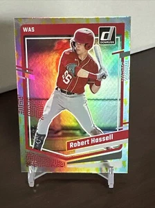 Donruss Baseball Voltage Holo #120 2023 Robert Hassell 25/01 - Imagen 1 de 3