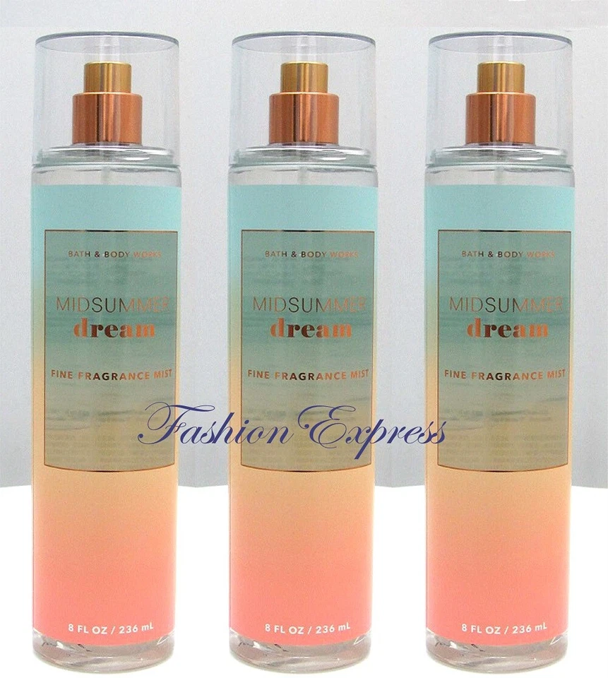 BATH & BODY WORKS MIDSUMMER DREAM SPRAY CORPORAL 8 FL OZ (LOTE DE 3 PIEZAS) Foto 1 de 1