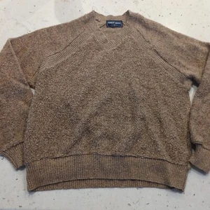 Vintage Robert Bruce Mens Sweater Large Golf Brown USA - Picture 1 of 13