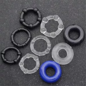 3Pcs/Set Silicone Cock/Penis Ring for Men Enhancer Prolong Sex Aid Tools - Picture 1 of 15