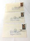 3 VINTAGE ENVELOPES 1968 / UNITED NATIONS FIRST DAY OF ISSUE / 6c & 75c STAMPS