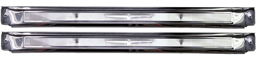 P/N 13208F - 1961-1962 Ford Thunderbird placas de umbral Foto 1 de 1
