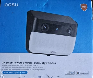 AOSU Solar Wall Light Camera, 3K Wireless Security Camera with AI Detection - Picture 1 of 4