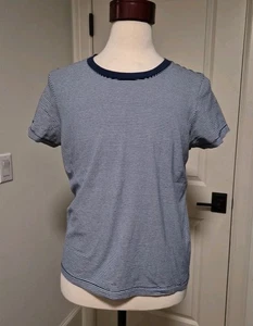 Camiseta Alex Mill Azul Marino Blanco Rayas Manga Corta Talla XL - Imagen 1 de 7