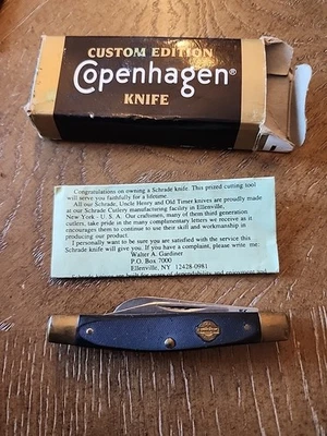 Cuchillo Schrade Copenhagen Edición Personalizada C89 en Caja Coleccionable Promo Foto 1 de 4