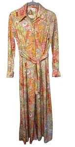Leslie Fay Floral Button Pleated Dress Size Medium Cottagecore Vintage - Picture 1 of 9