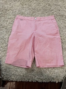 Lauren Active Ralph Lauren Bermuda Shorts Women's Size 12 Pink Striped - Picture 1 of 8