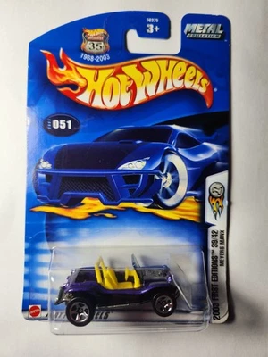 Hot Wheels 2003 primeras ediciones 39/42 Meyers Manx #051 en tarjeta dañada Foto 1 de 4