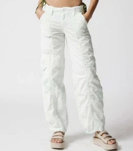 Urban Outfitters BDG Y2K Low Rise Cargo Utility Pants Size Small Mint Green - Picture 1 of 7