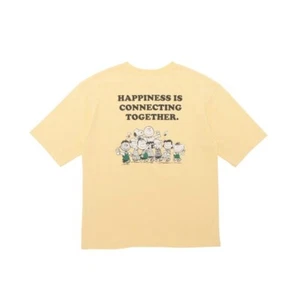 Starbucks Japan × PEANUTS Collaboration 2022 Autumn SNOOPY T-shirt Yellow S-M - Picture 1 of 3