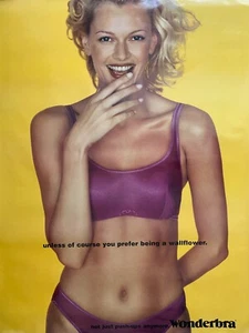 Wonderbra Sara Lee Intimates POSTER PUBBLICITARIO ORIGINALE 1999 60" X 45" STILE B - Foto 1 di 1