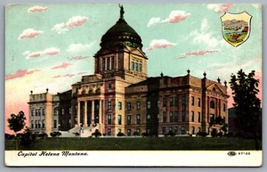 Postcard Helena MT c1918? State Capitol Building - Bild 1 von 2