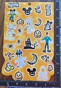 HALLOWEEN MICKEY MOUSE AND MINNIE MOUSE, ONE SHEET BEAUTIFUL STICKERS #BOO13