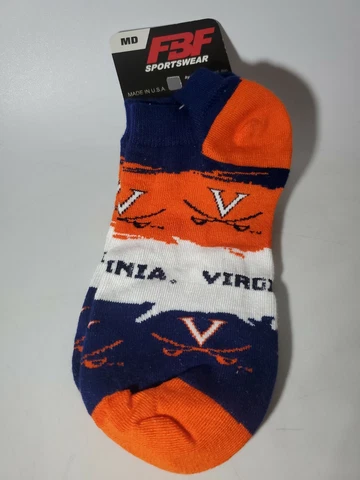 Virginia Cavaliers Men's Socks Size Medium 5-10 NO SHOW SOCKS Cover