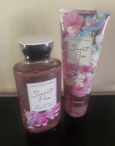 New Bath & Body Works Sweet Pea Body Cream & Sweet Pea Shower Gel - Picture 1 of 4