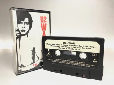 U2 - WAR Vintage Cassette ICT9733 **SCARCE 1+1 EDITION** PAPER LABELS VG+/VG+ - Image 1 of 4