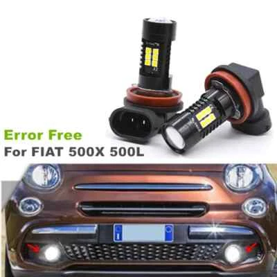 For FIAT 500X 500L BRAVO II Hatchback 2014up 2pcs CANbus Error Free Car Fog Lamp - Imagem 1 de 4