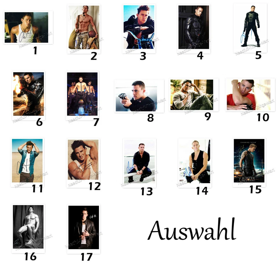 Channing Tatum aus Magic Mike / G.I. Joe - Sexy - Autogrammfotokarte [Auswahl]