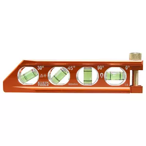 Klein Tools 935AB4V Torpedo Level, Magnetic, 4 Vial for Conduit Bending - Picture 1 of 5