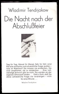 Theaterprogramm, Deutsches Theater Berlin, Tendrjakow, Die Nacht nach ..., 1977 - Bild 1 von 1