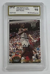 1992 Stadium Club #247 Shaquille O'Neal MNT 10 Gem MT GC38-5138 - Picture 1 of 2
