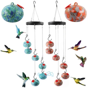 Charming Wind Chimes Hummingbird feeders Hanging Bird Seed for Outside Feeders - Picture 1 of 26