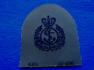 ROYAL NAVY CHIEF PETTY OFFICER SUBDUE EMBROIDERED CLOTH ARM BADGE - Imagen 1 de 2